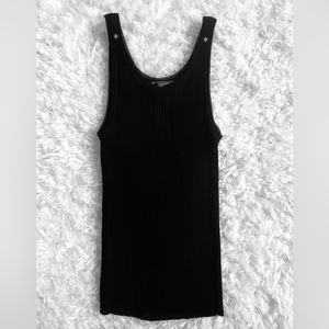 Gianni Versace COUTURE ribbed tank Black medusa heads women Size EU 38 US XS